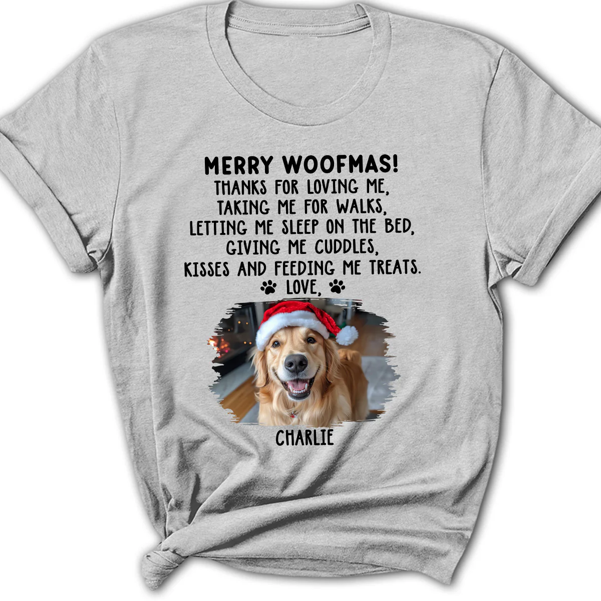 Thanks For Loving Me Photo - Personalized Custom Women's T-shirt