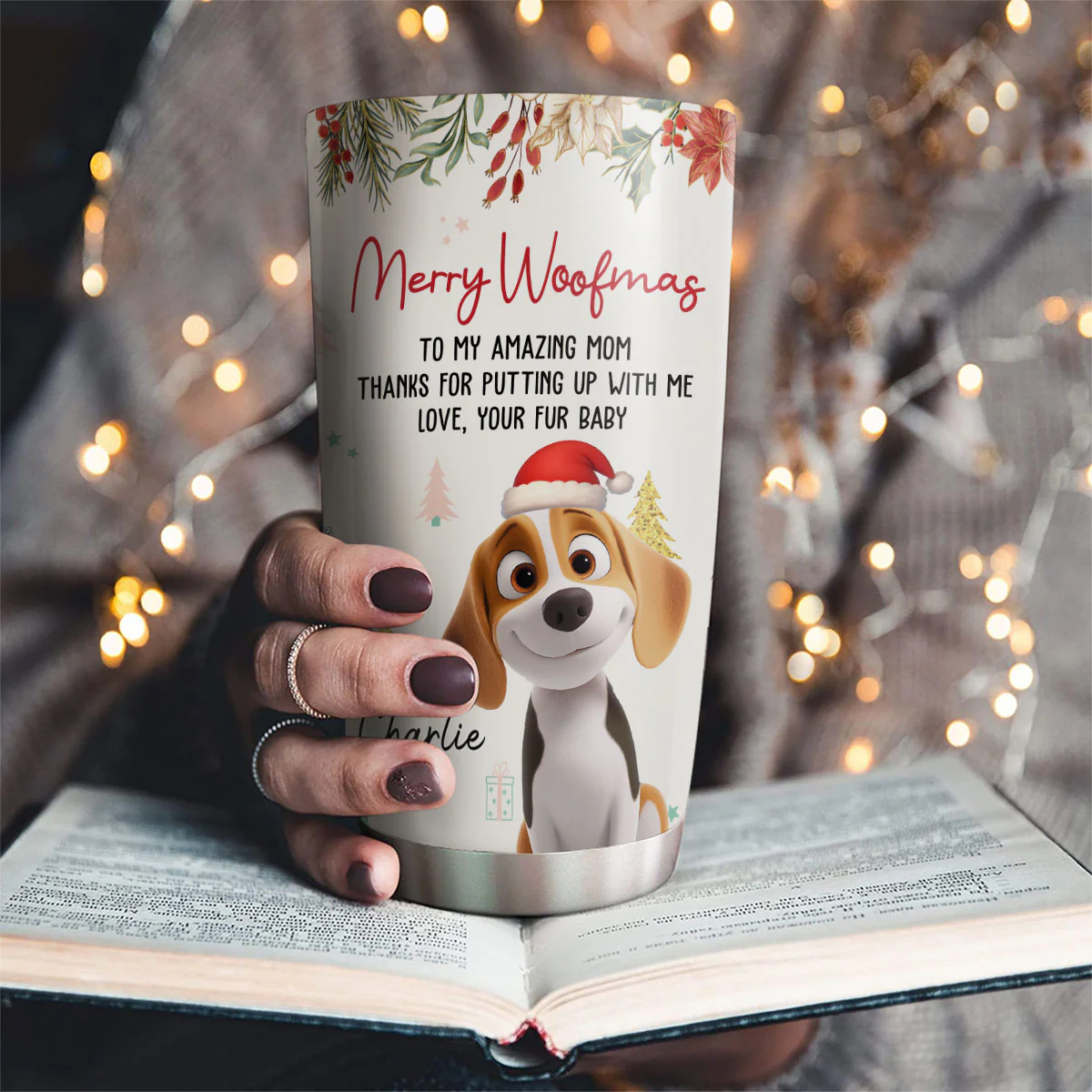 Thanks For Putting Up - Personalized Custom Tumbler - Image 2