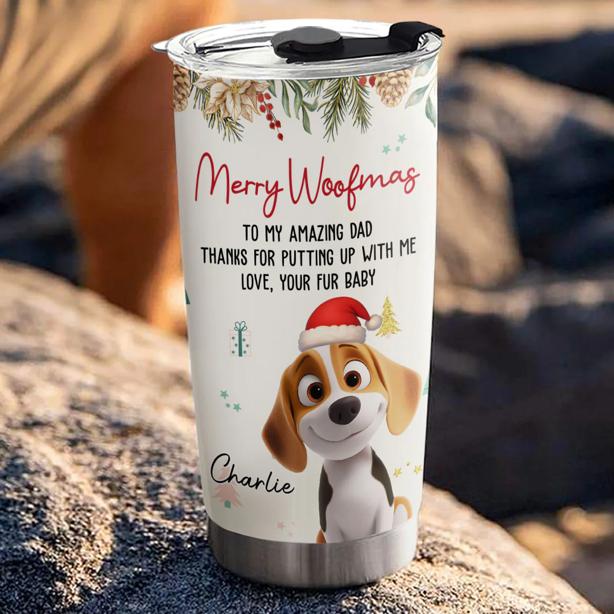 Thanks For Putting Up - Personalized Custom Tumbler - Image 3