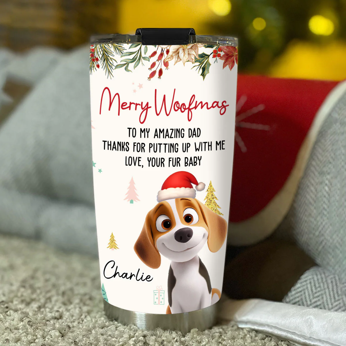 Thanks For Putting Up - Personalized Custom Tumbler - Image 4