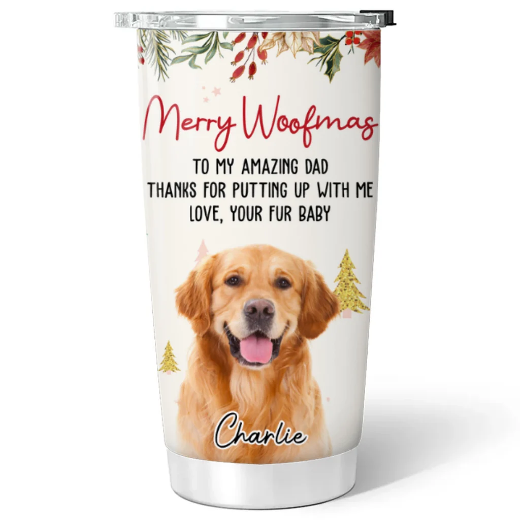 Thanks For Putting Up Photo - Personalized Custom Tumbler - Image 4