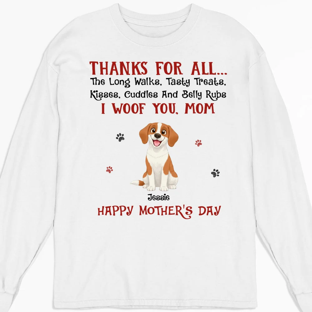 Thanks For Tasty Treats - Personalized Custom Long Sleeve T-Shirt - Image 4