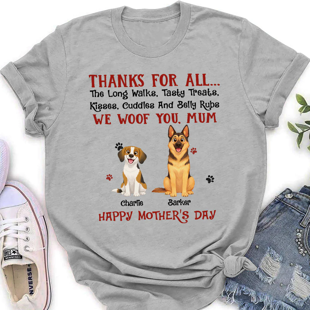 Thanks For Tasty Treats - Personalized Custom Women's T-Shirt - Image 2