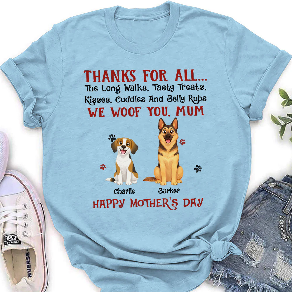 Thanks For Tasty Treats - Personalized Custom Women's T-Shirt - Image 3