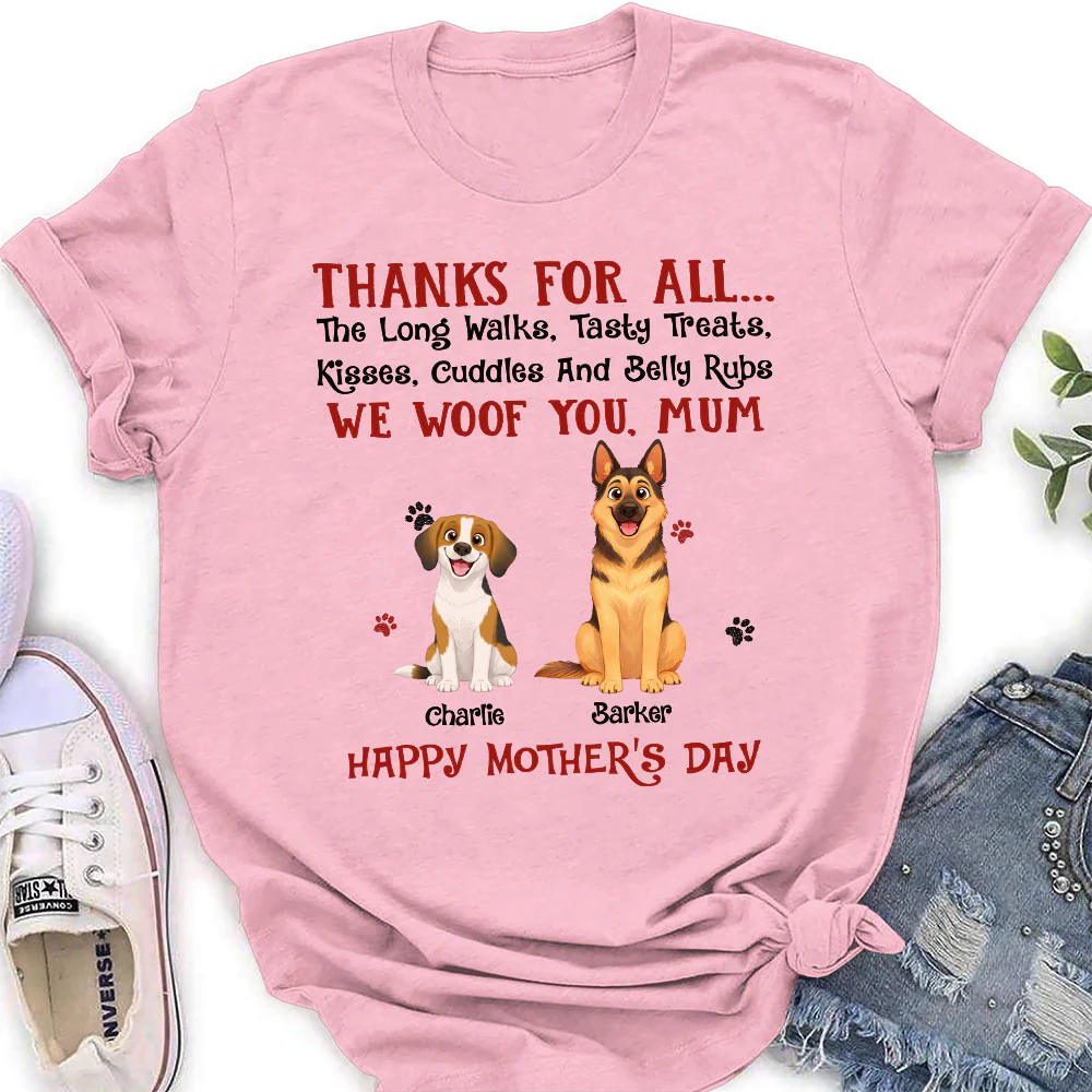 Thanks For Tasty Treats - Personalized Custom Women's T-Shirt - Image 4