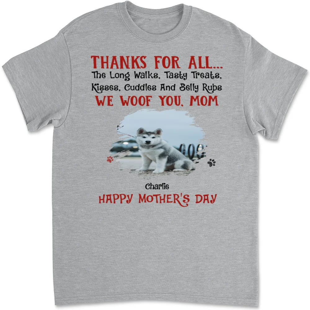 Thanks For Tasty Treats Photo - Personalized Custom Unisex T-Shirt - Image 4