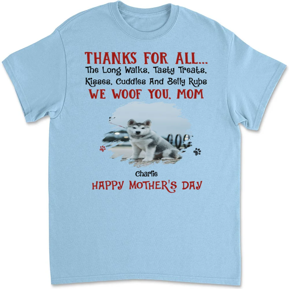 Thanks For Tasty Treats Photo - Personalized Custom Unisex T-Shirt - Image 5