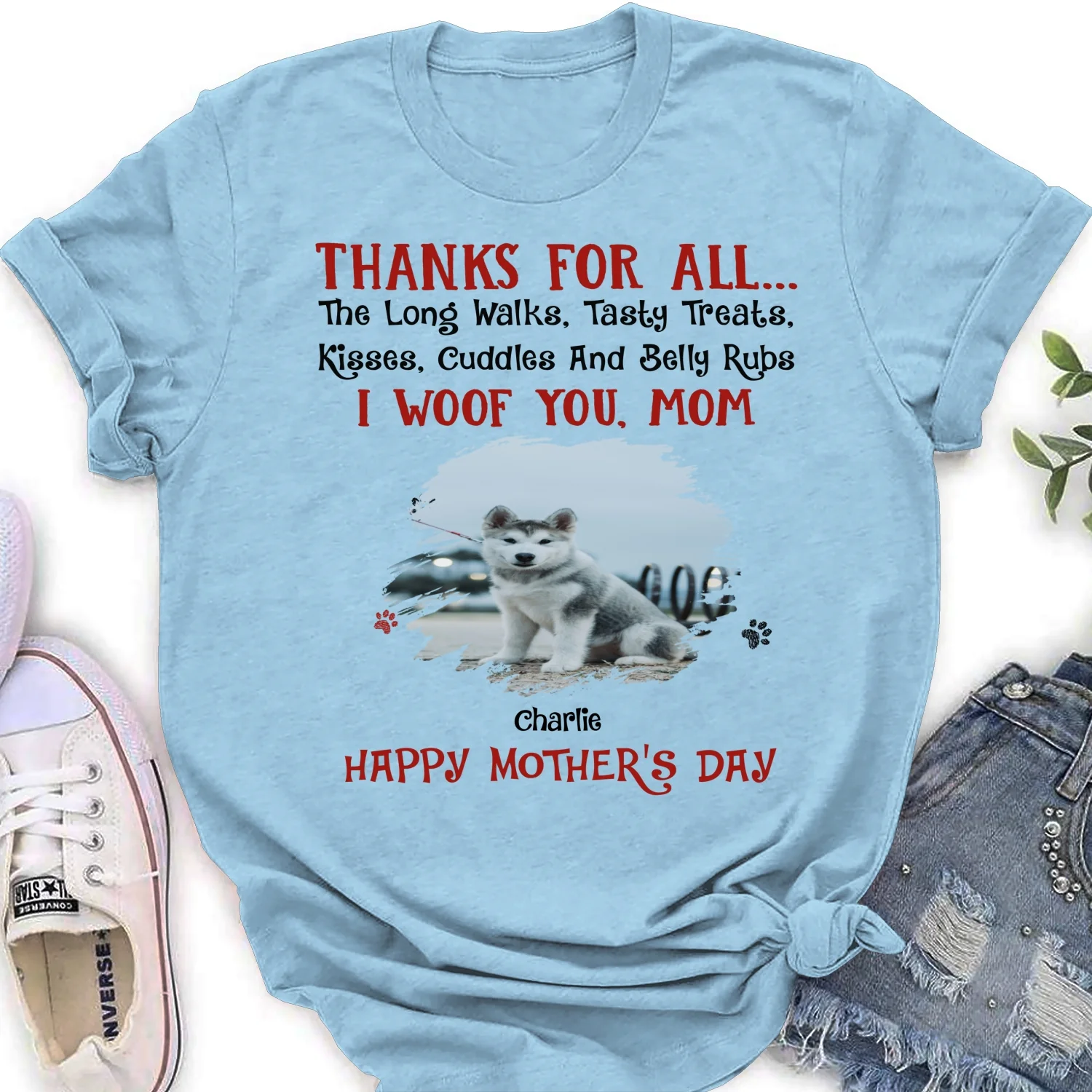 Thanks For Tasty Treats Photo - Personalized Custom Women's T-Shirt - Image 6