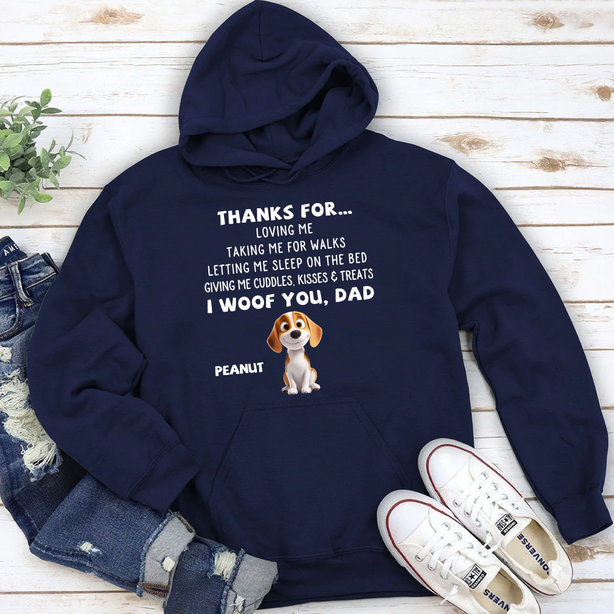 Thanks For Things You Do Cartoon - Personalized Custom Hoodie - Image 2