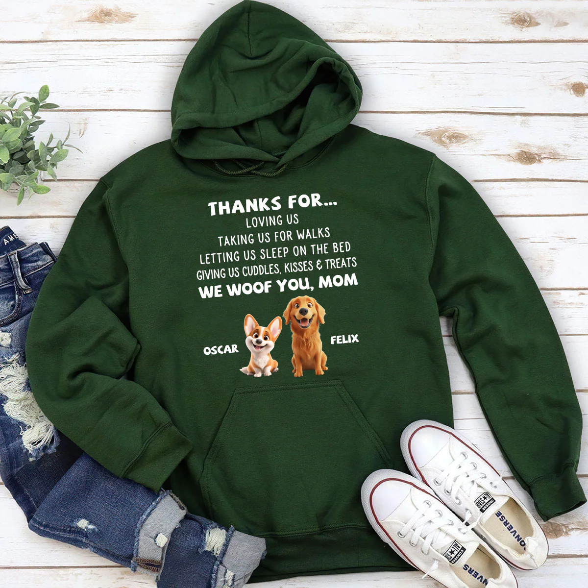 Thanks For Things You Do Cartoon - Personalized Custom Hoodie - Image 3