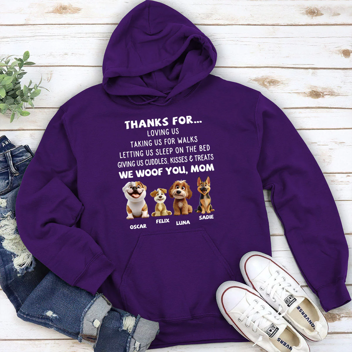 Thanks For Things You Do Cartoon - Personalized Custom Hoodie - Image 5