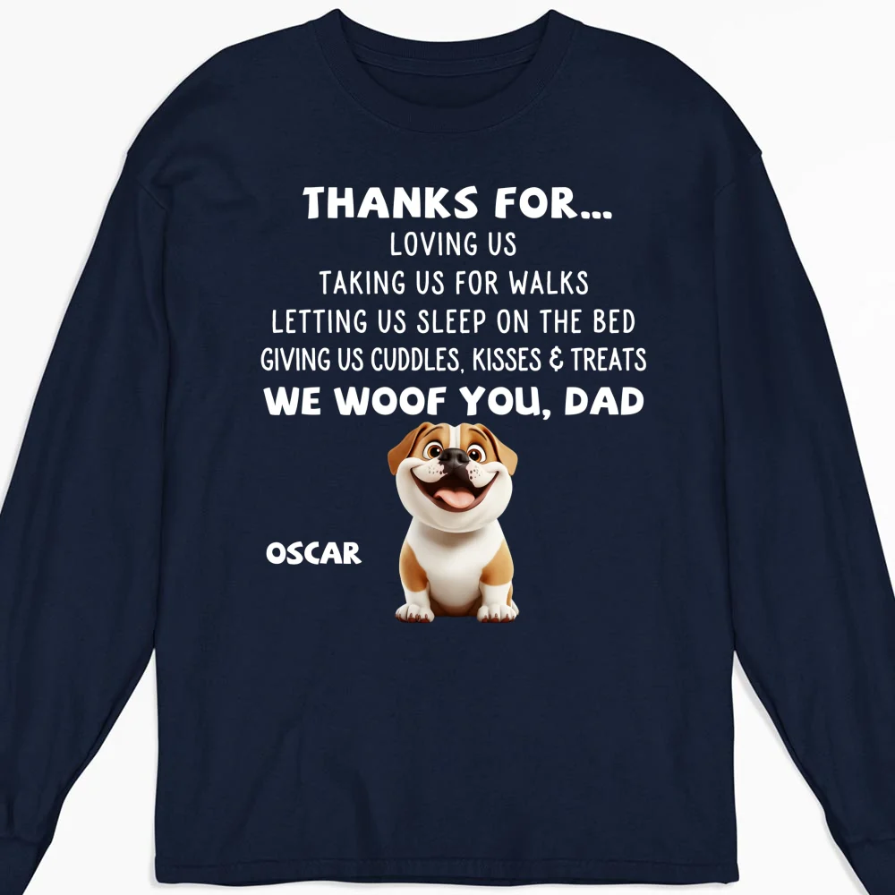 Thanks For Things You Do Cartoon - Personalized Custom Long Sleeve T-shirt - Image 7