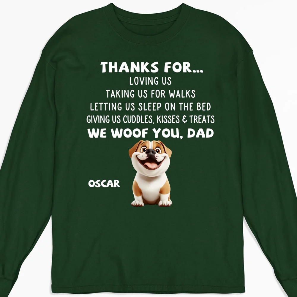 Thanks For Things You Do Cartoon - Personalized Custom Long Sleeve T-shirt - Image 8