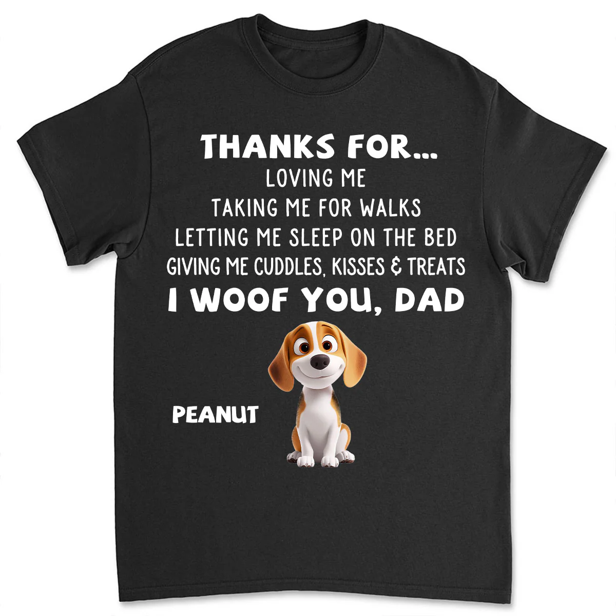 Thanks For Things You Do Cartoon - Personalized Custom Unisex T-Shirt