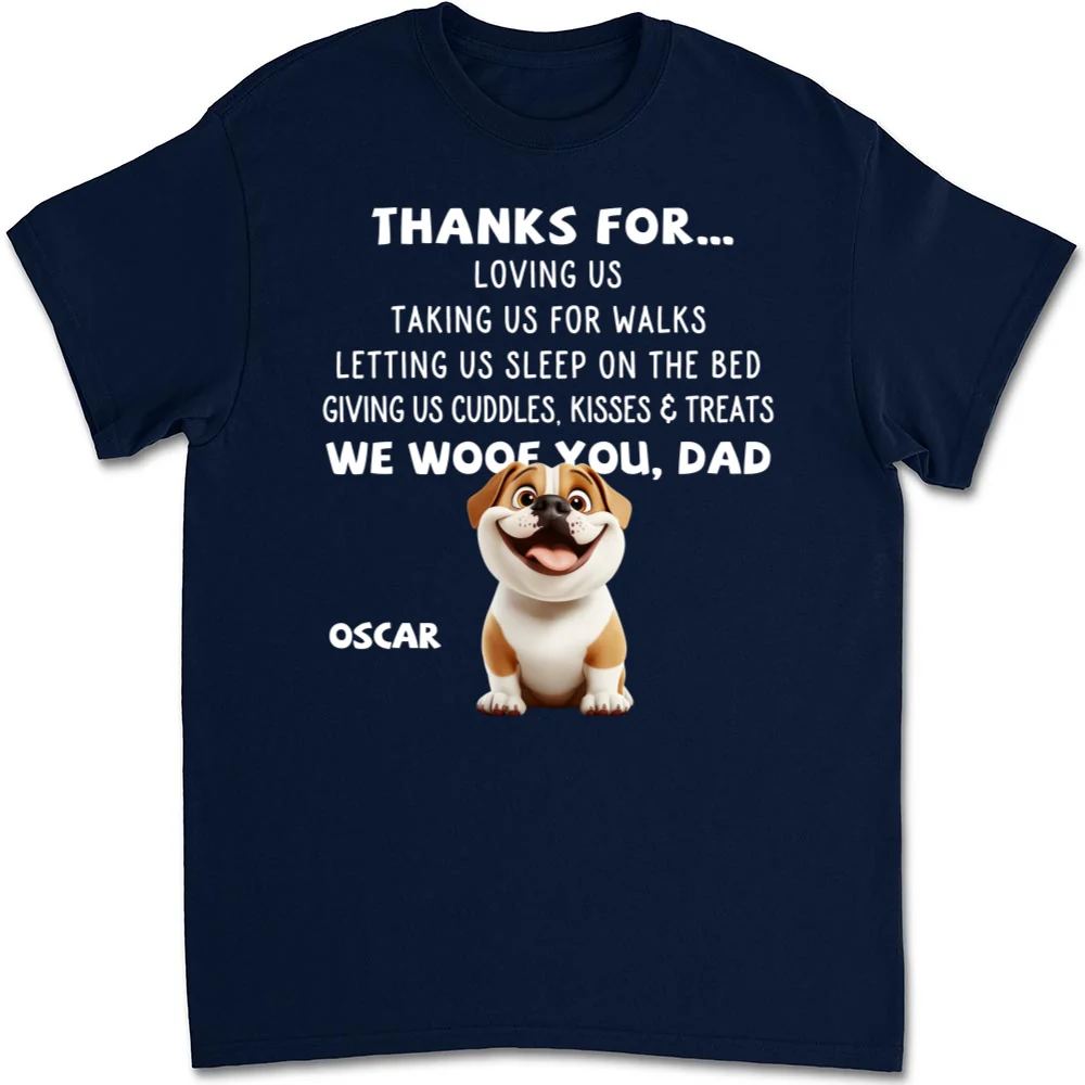 Thanks For Things You Do Cartoon - Personalized Custom Unisex T-Shirt - Image 6