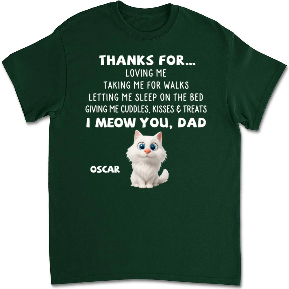 Thanks For Things You Do Cat - Personalized Custom Unisex T-shirt - Image 8