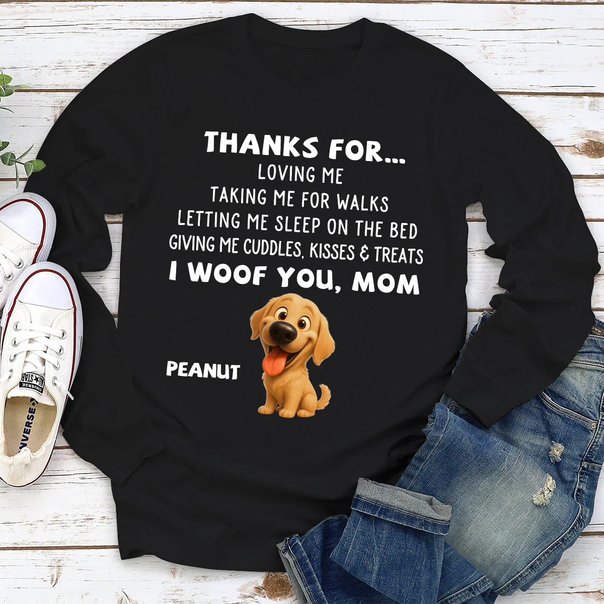 Thanks For Things You Do - Personalized Custom Long Sleeve T-shirt - Image 3