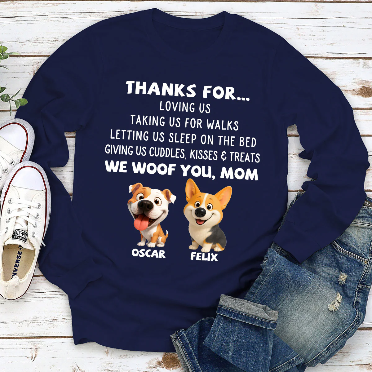 Thanks For Things You Do - Personalized Custom Long Sleeve T-shirt - Image 4