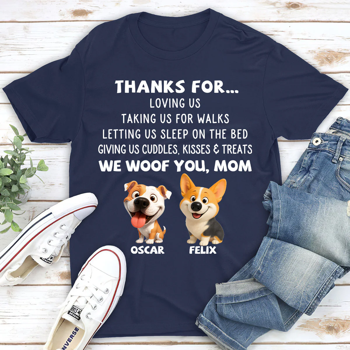 Thanks For Things You Do - Personalized Custom Unisex T-shirt - Image 3