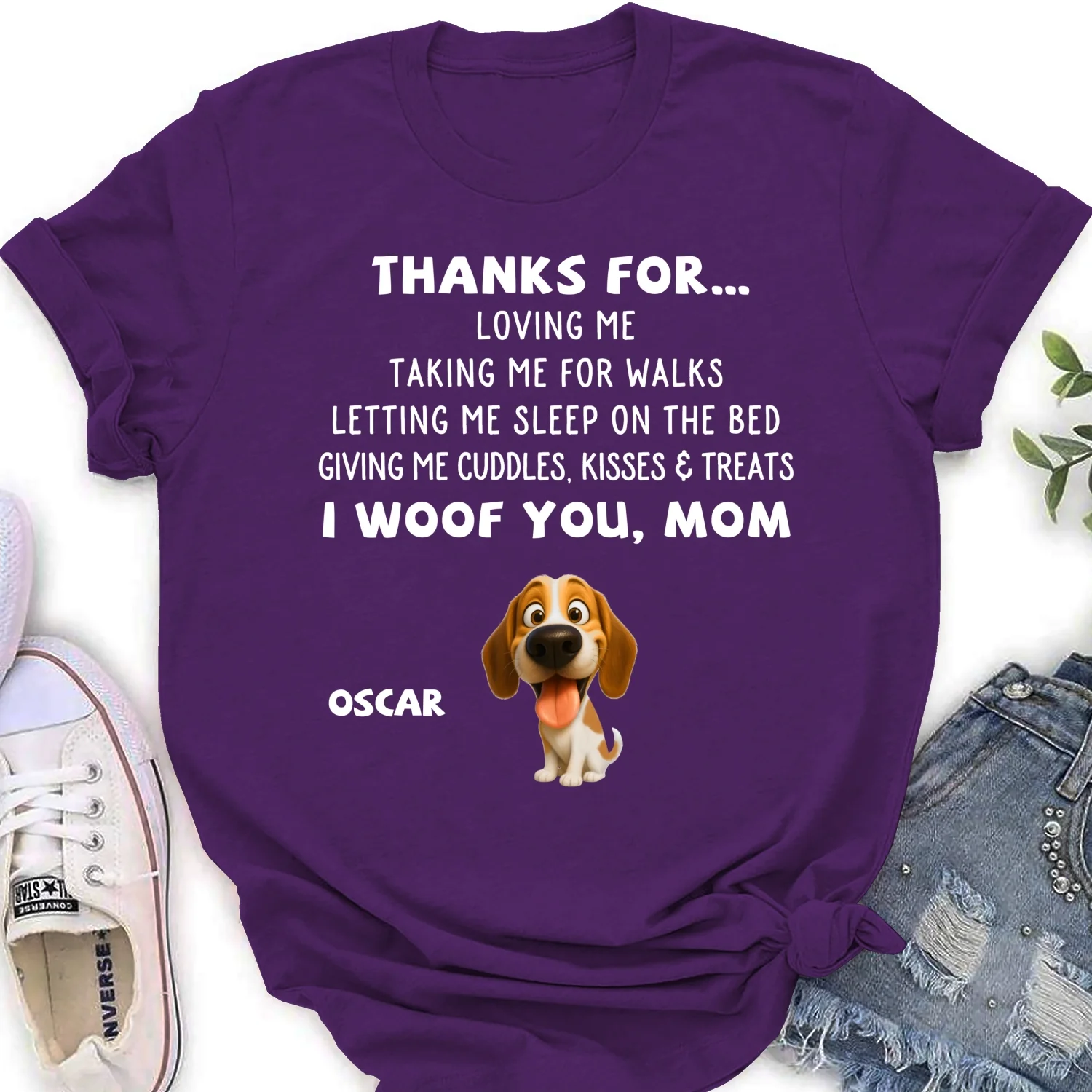 Thanks For Things You Do - Personalized Custom Women's T-shirt - Image 10