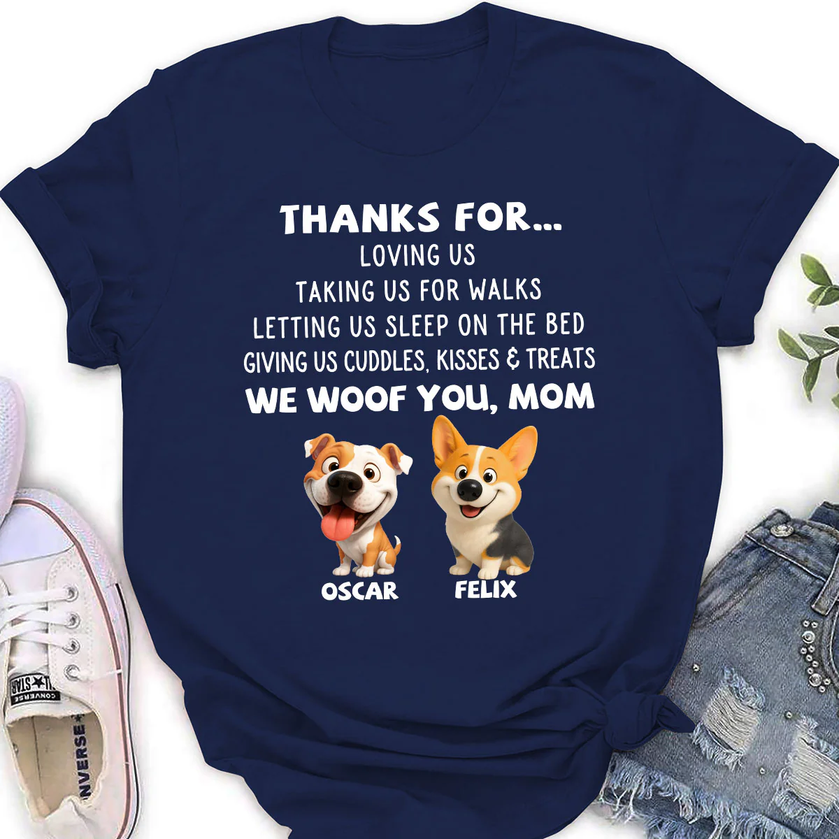 Thanks For Things You Do - Personalized Custom Women's T-shirt - Image 4