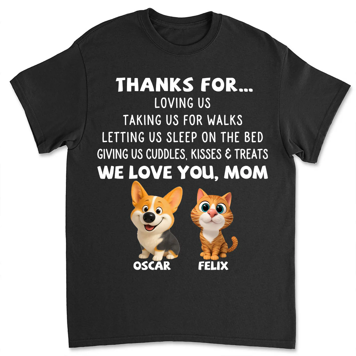 Thanks For Things You Do Pet - Personalized Custom Unisex T-shirt