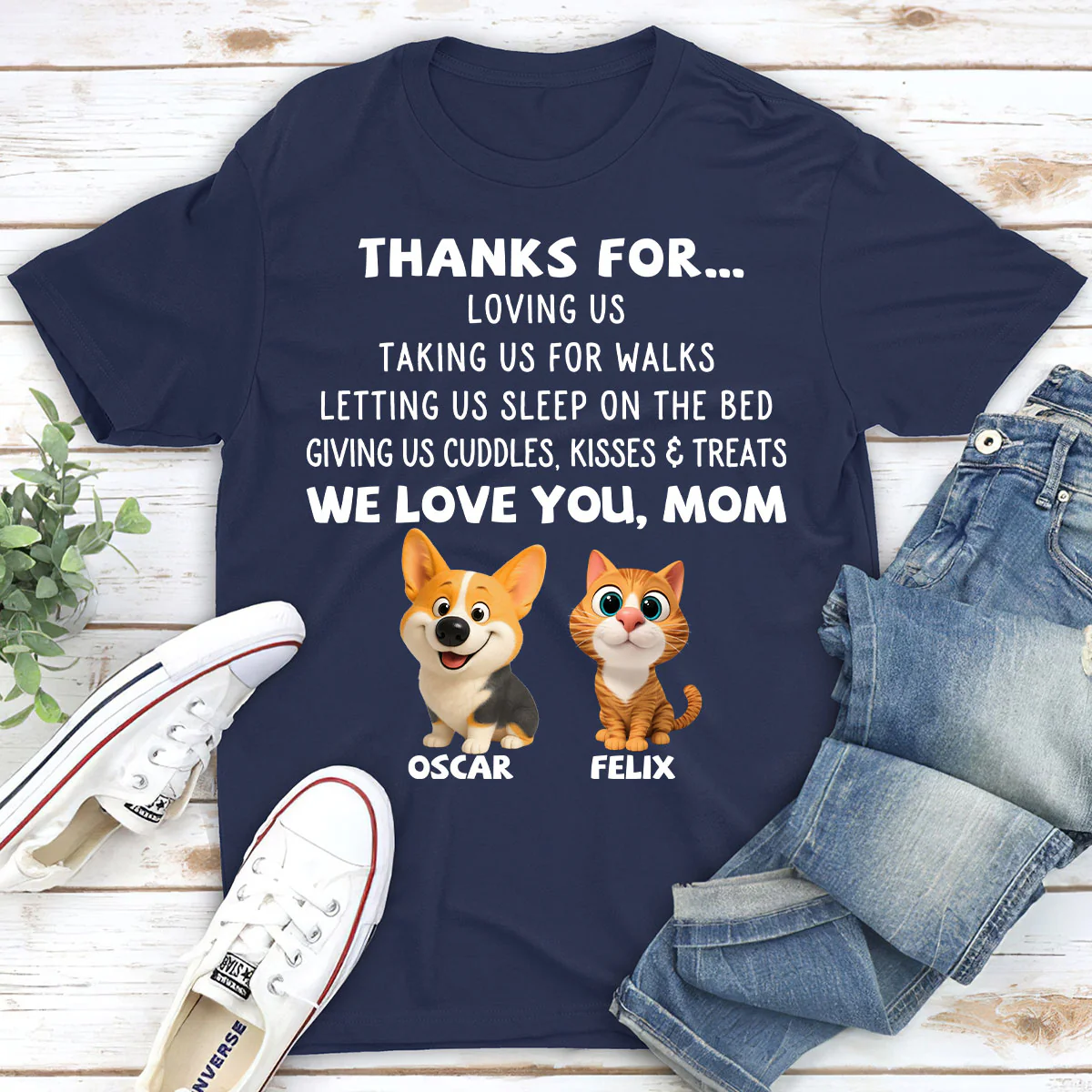 Thanks For Things You Do Pet - Personalized Custom Unisex T-shirt - Image 2