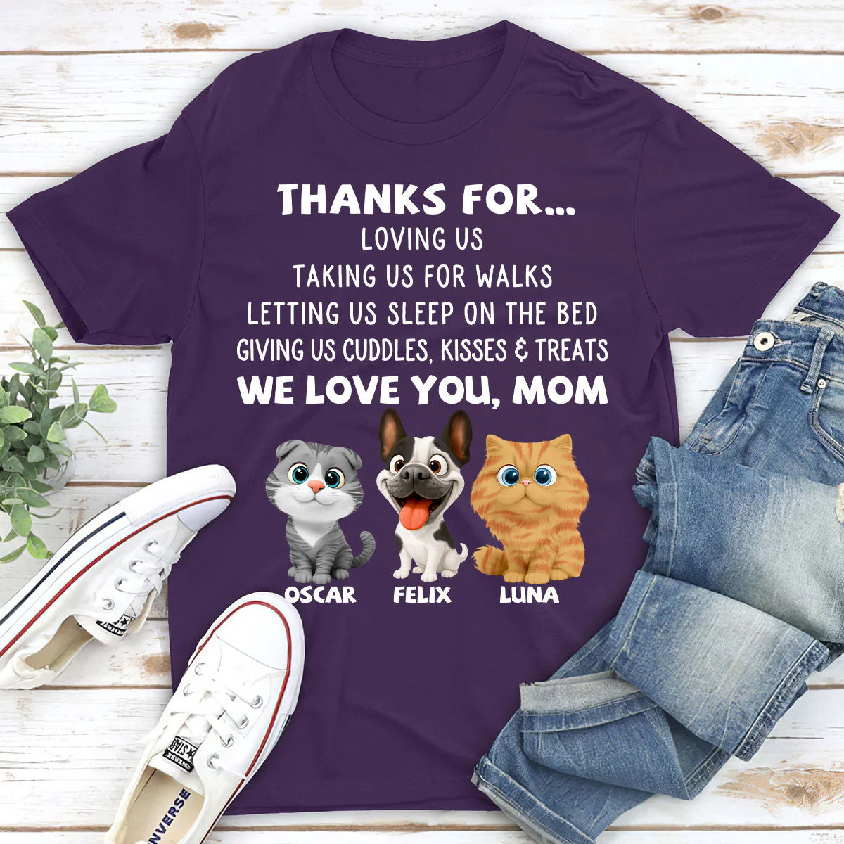 Thanks For Things You Do Pet - Personalized Custom Unisex T-shirt - Image 3