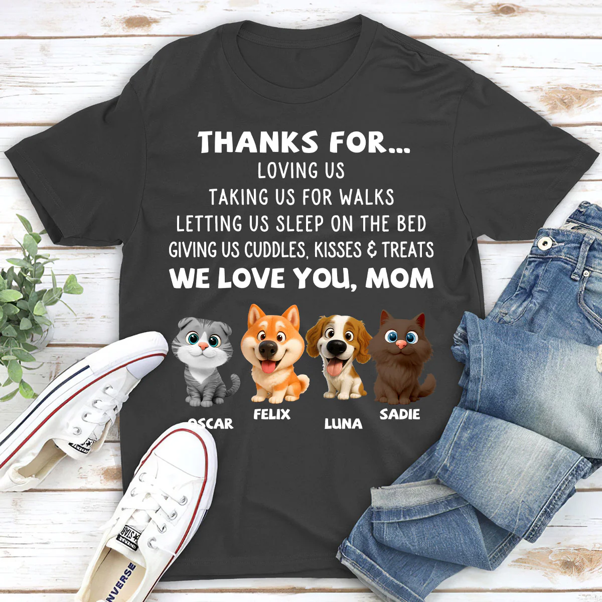 Thanks For Things You Do Pet - Personalized Custom Unisex T-shirt - Image 4