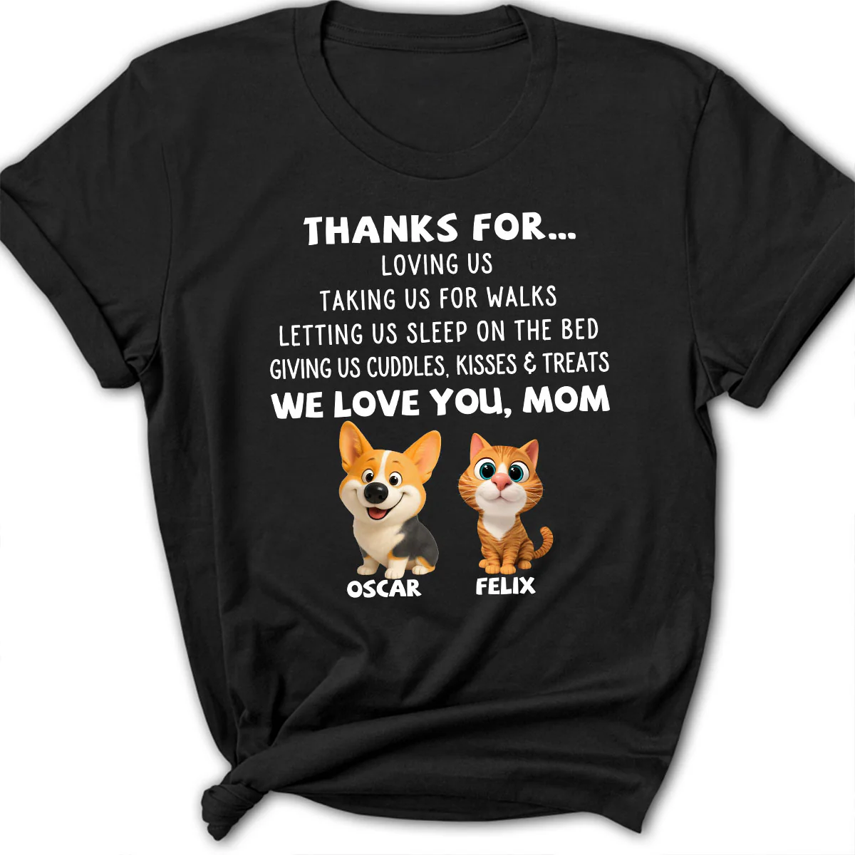 Thanks For Things You Do Pet - Personalized Custom Women's T-shirt