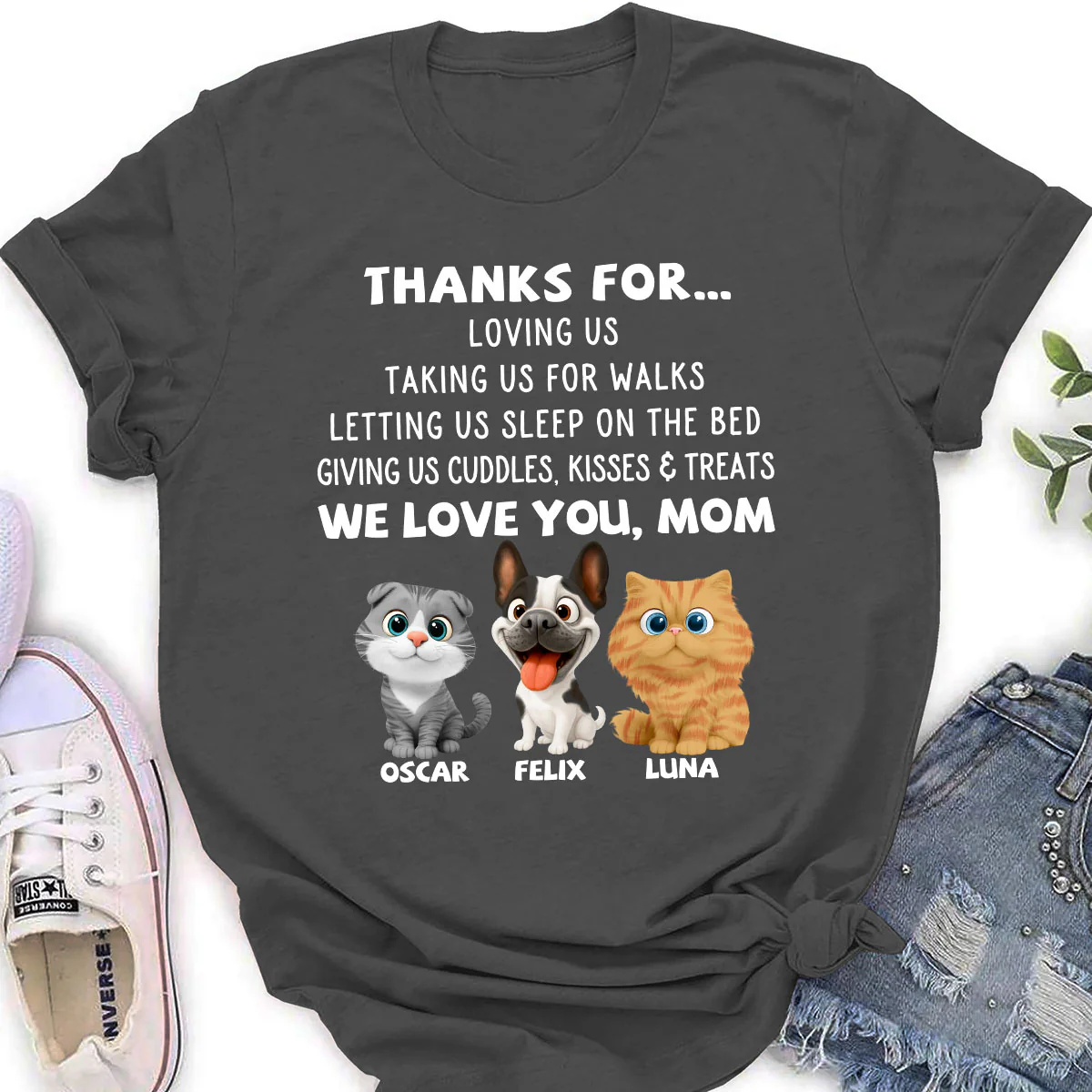 Thanks For Things You Do Pet - Personalized Custom Women's T-shirt - Image 4