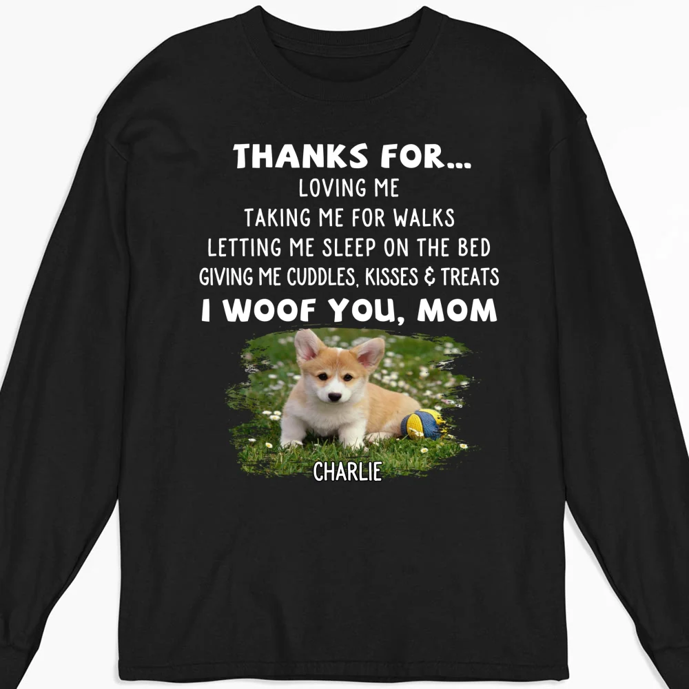 Thanks For Things You Do Photo - Personalized Custom Long Sleeve T-shirt - Image 4