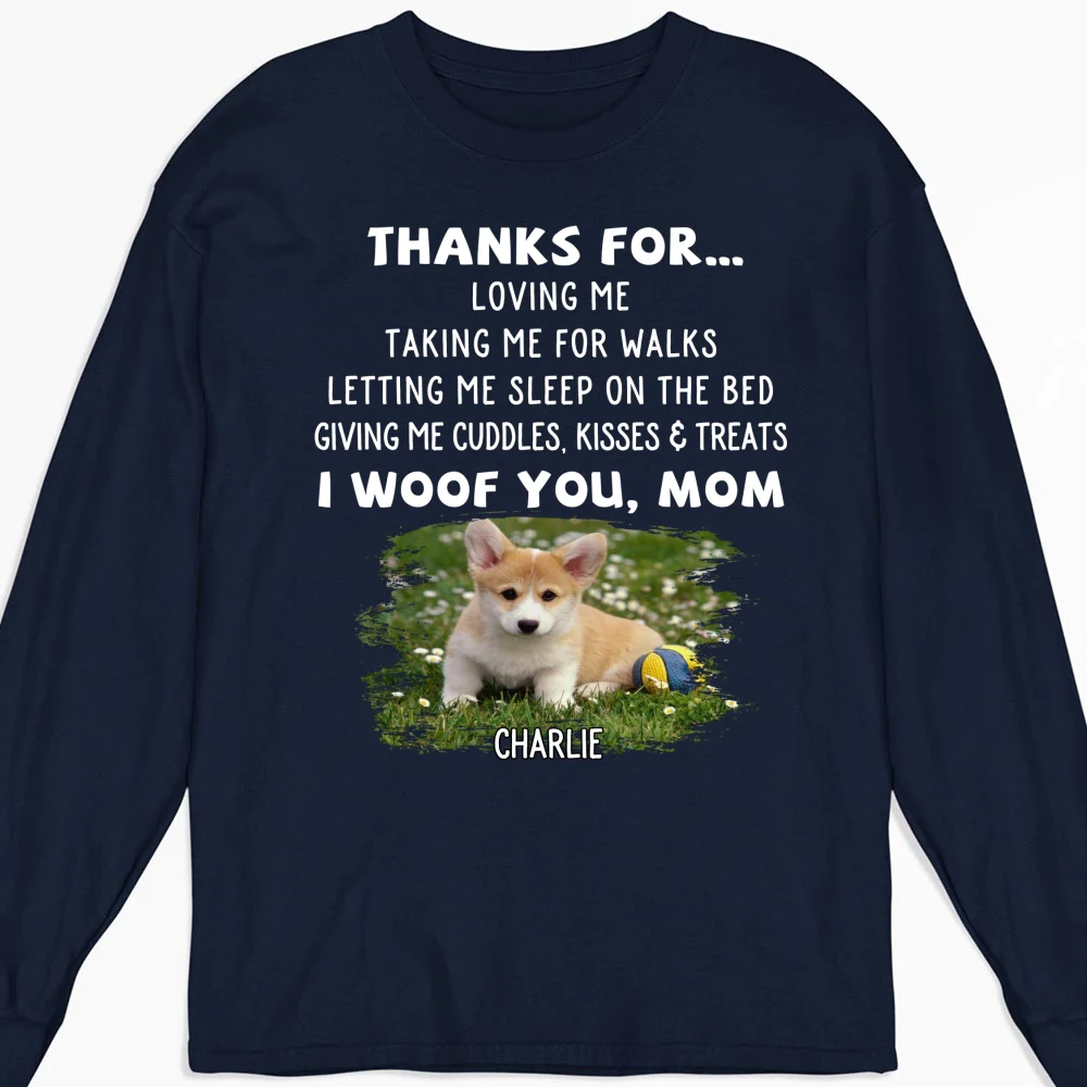 Thanks For Things You Do Photo - Personalized Custom Long Sleeve T-shirt - Image 5