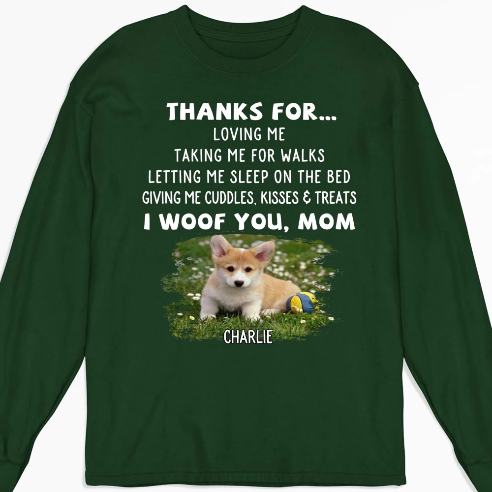 Thanks For Things You Do Photo - Personalized Custom Long Sleeve T-shirt - Image 6