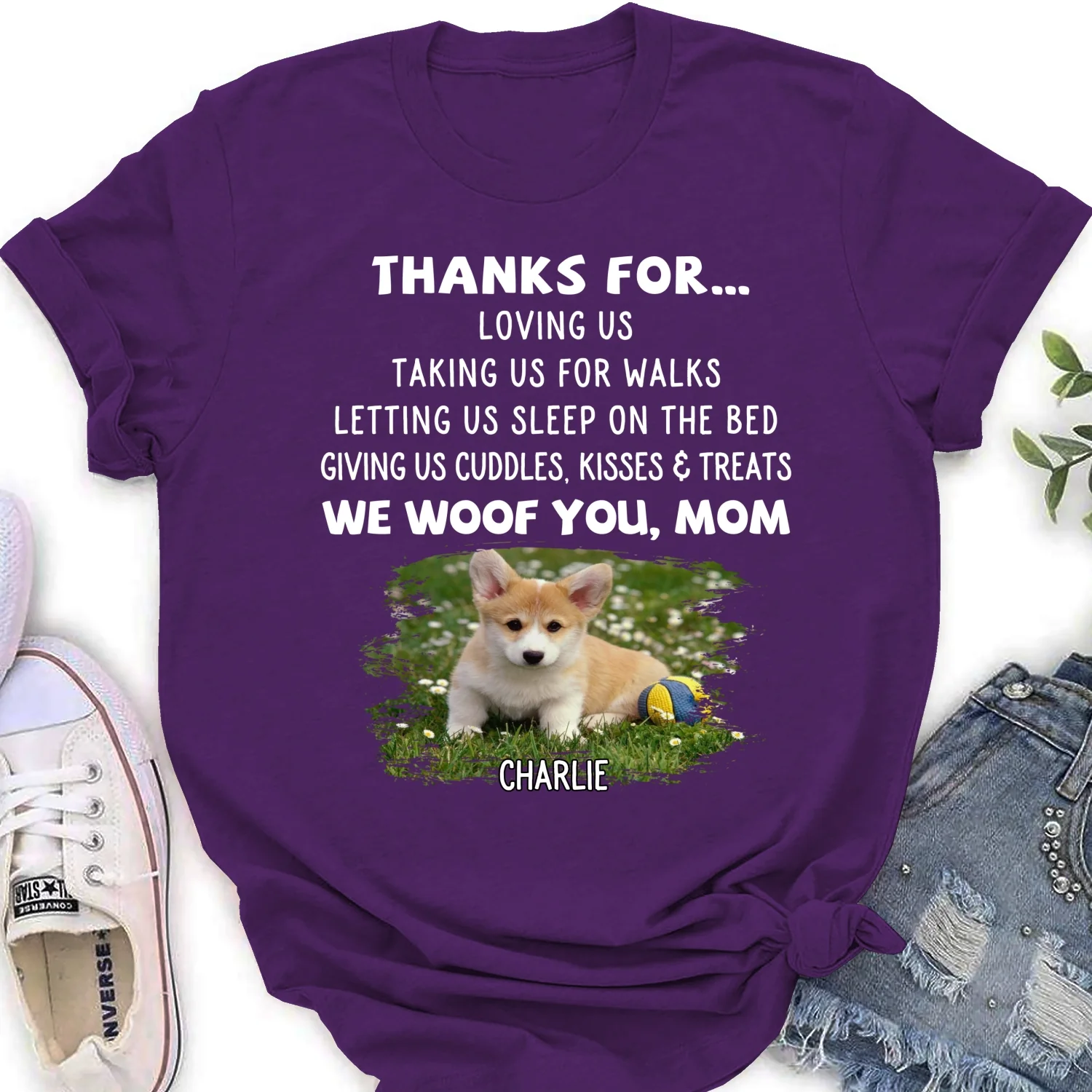 Thanks For Things You Do Photo - Personalized Custom Women's T-shirt - Image 8