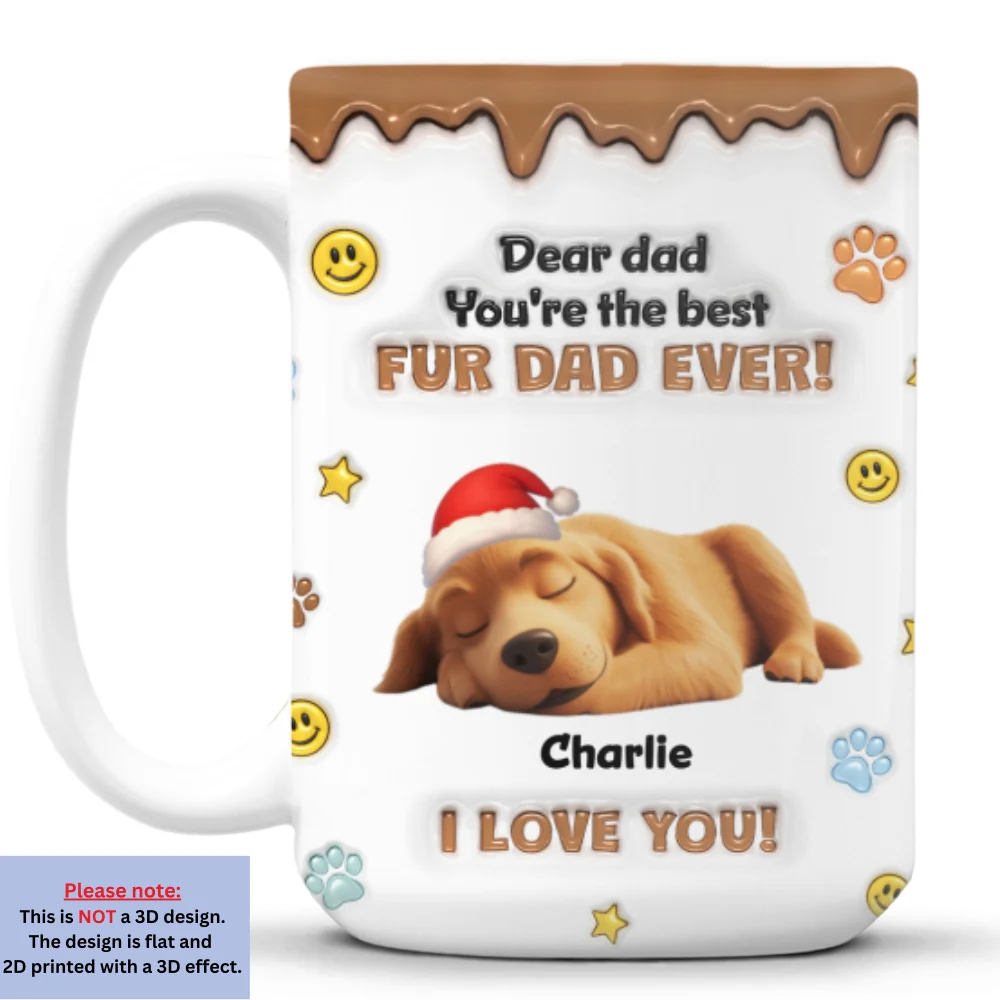 The Best Christmas Fur Parents - Personalized Custom 3D Inflated Effect - Image 7