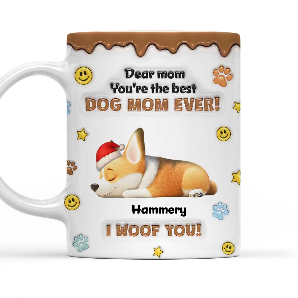 The Best Christmas Parents - Personalized Custom 3D Inflated Effect Mug