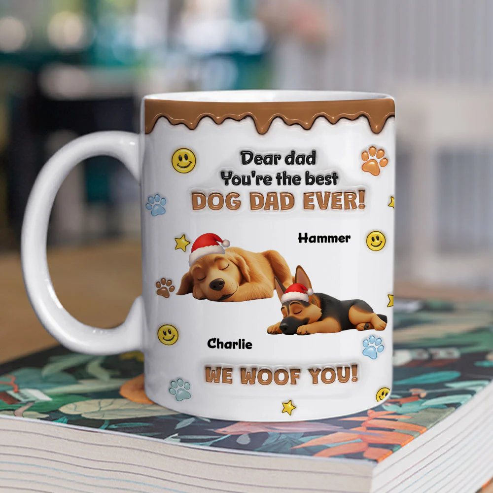 The Best Christmas Parents - Personalized Custom 3D Inflated Effect Mug - Image 4