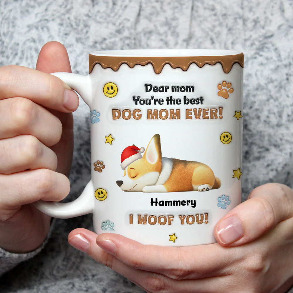 The Best Christmas Parents - Personalized Custom 3D Inflated Effect Mug - Image 5
