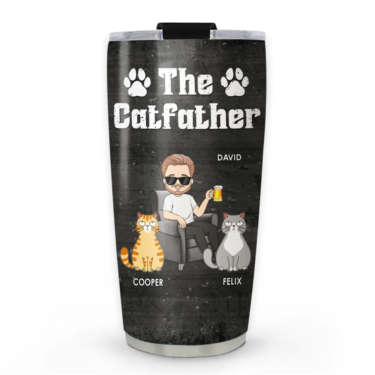 The Cat Father - Personalized Custom Tumbler