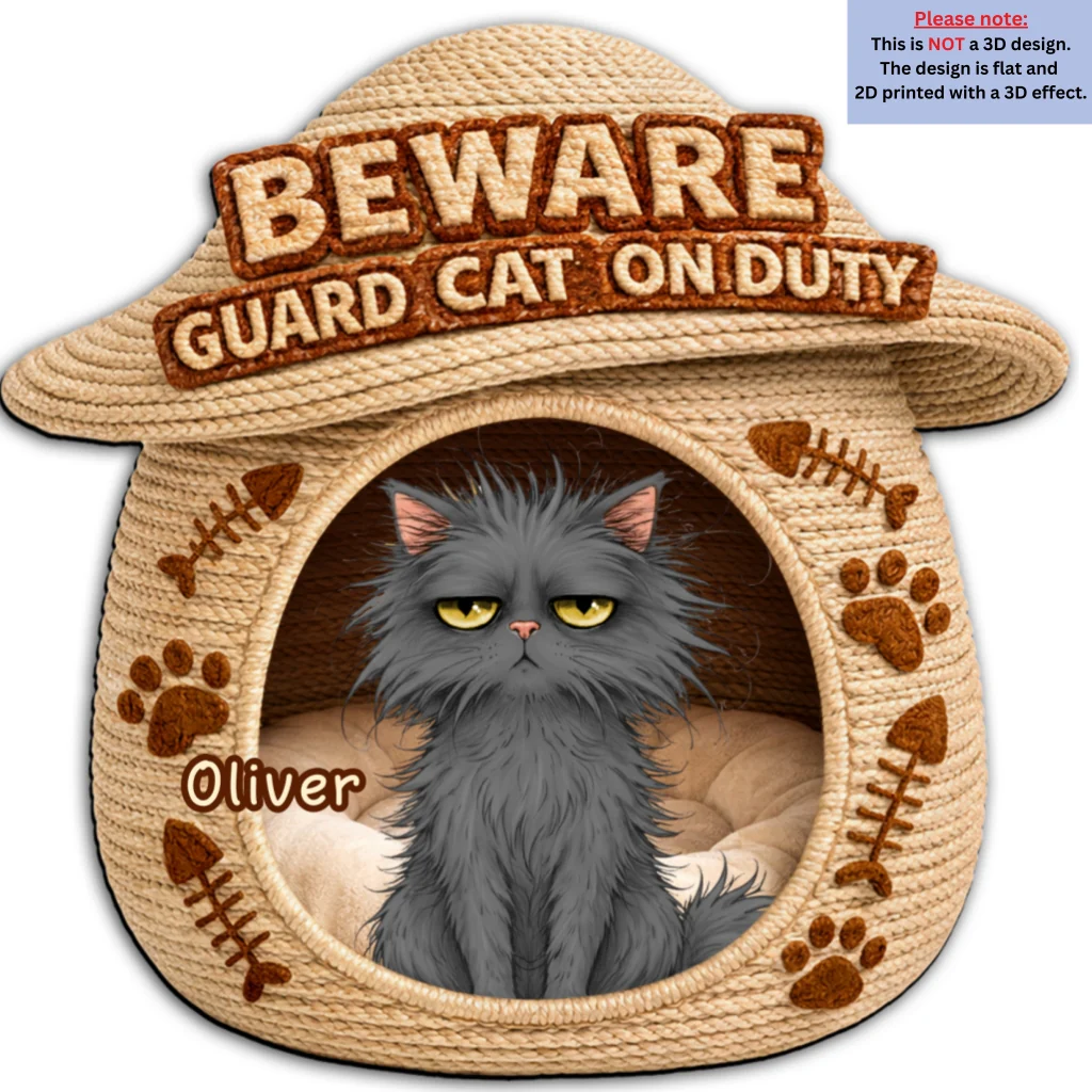 The Cat Is Not Amused - Personalized Custom Doormat - Image 8