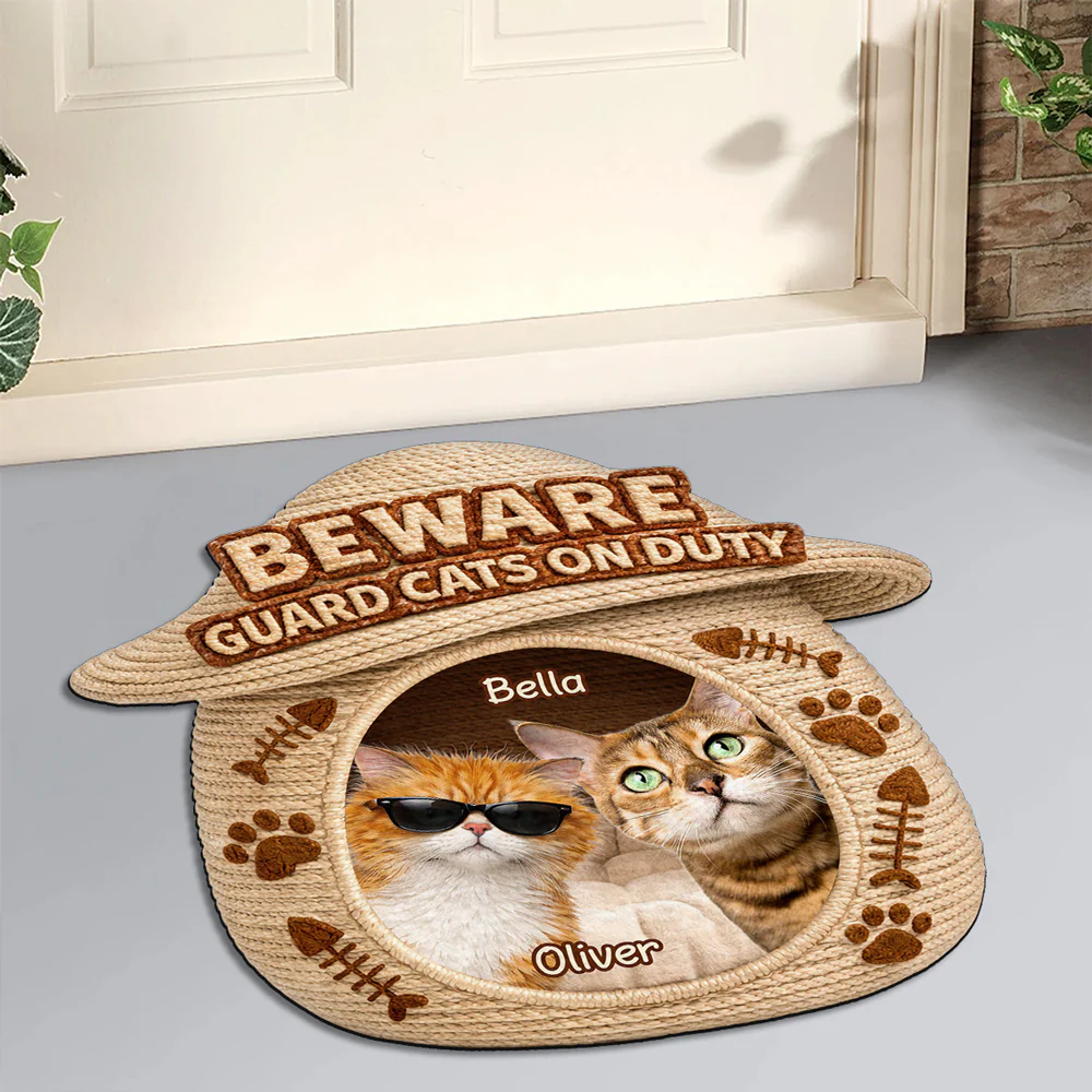 The Cat Is Not Amused Photo - Personalized Custom Doormat - Image 6