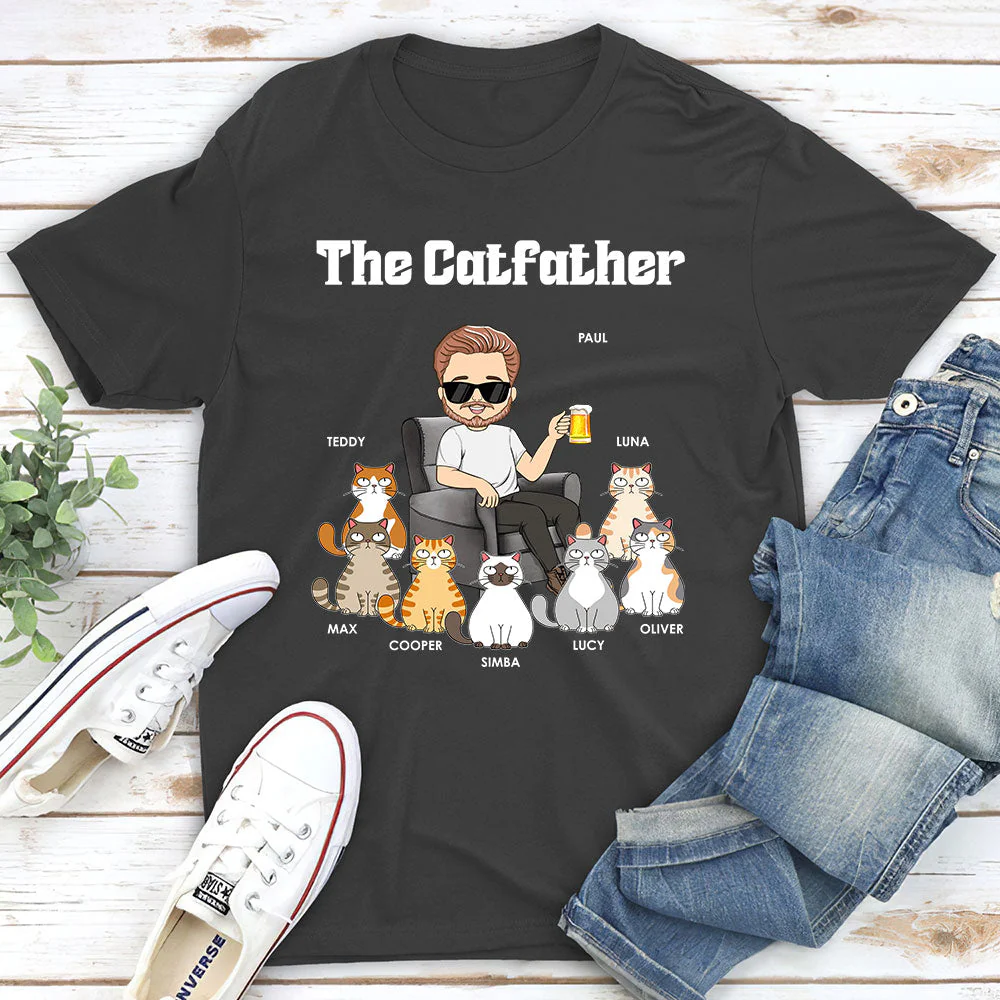 The Catfather - Personalized Custom Fluorescent T-shirt - Image 6