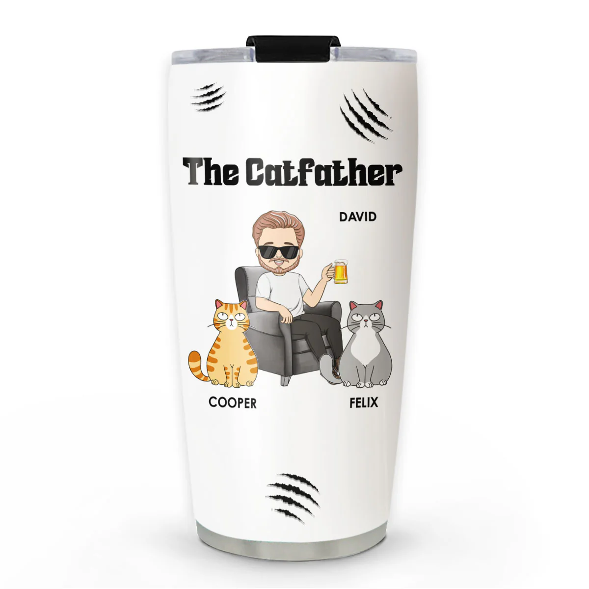 The Catfather - Personalized Custom Tumbler