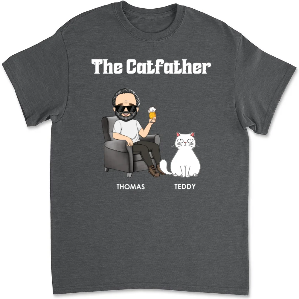The Catfather - Personalized Custom Unisex T-shirt - Image 10