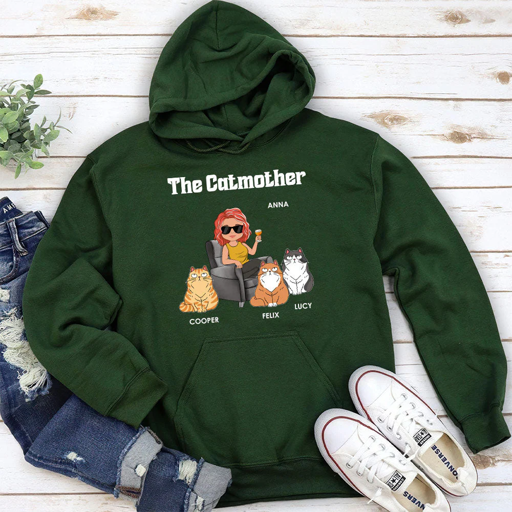The Catmother - Personalized Custom Hoodie - Image 3