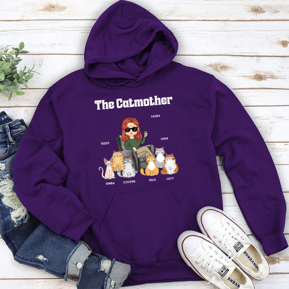 The Catmother - Personalized Custom Hoodie - Image 5