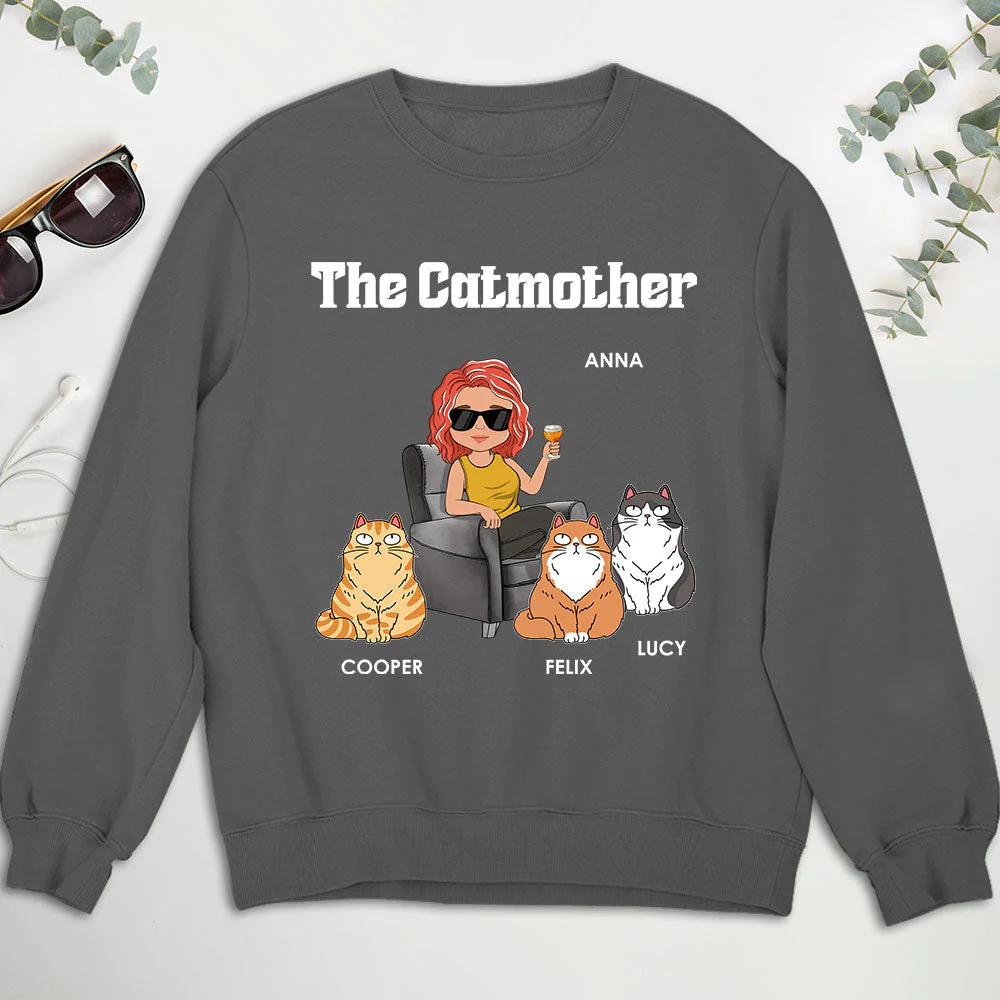 The Catmother - Personalized Custom Sweatshirt - Image 3