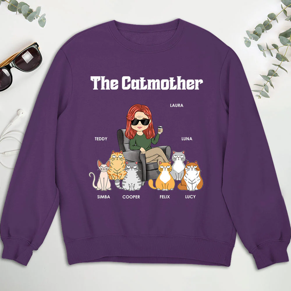 The Catmother - Personalized Custom Sweatshirt - Image 4