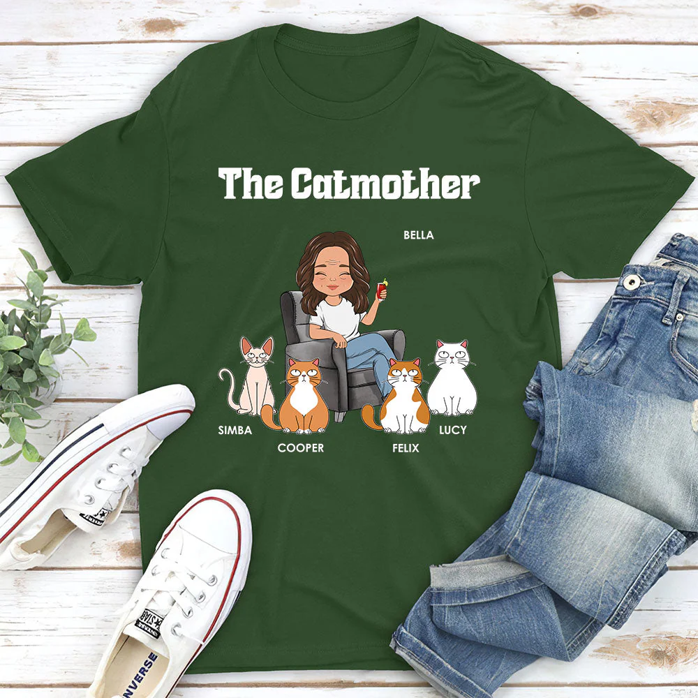 The Catmother - Personalized Custom Unisex T-shirt - Image 3